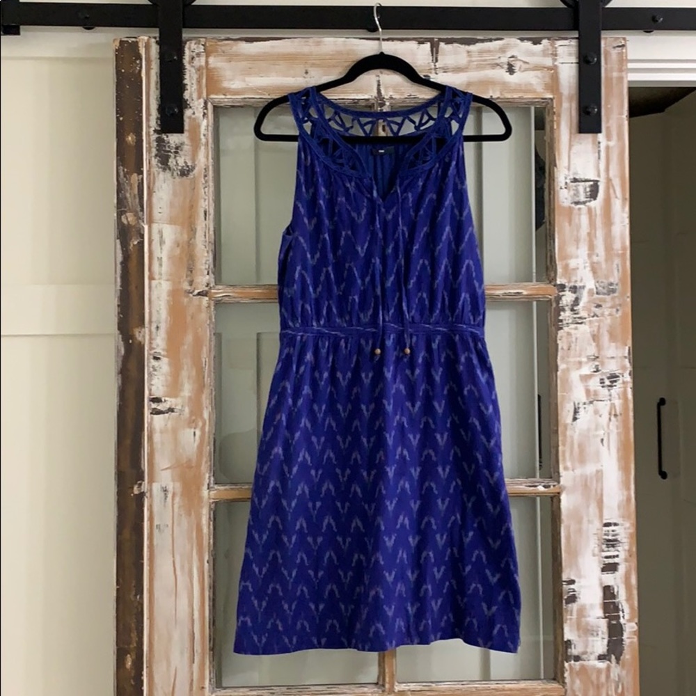 Blue patterned Dress